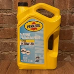 Pennzoil 10W-30 Marine Premium Plus Outboard 4-CYCLE Engine Gallon. Fixed Price $38.99.
