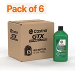 Pack Of 6 Castrol Gtx High Mileage 10W-30 Synthetic Blend Motor Oil, Quart. Fixed Price $78.00.