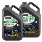 Kirkland Signature 5W-20 Full Synthetic Motor Oil 5-QUART, 2-PACK. Fixed Price $64.99.