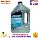 Quicksilver 25W-40 4-STROKE Marine Engine Oil, 1 Gallon. Fixed Price $48.95.