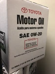 Genuine Toyota Synthetic Motor Oil Sae 0W-20 6 Pack 00279-0WQTE-01 Case Of Qt.. Fixed Price $74.95.