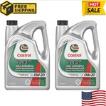 Pack Of 2-CASTROL Gtx Full Synthetic High Mileage 0W-20 Motor Oil, 5 Quarts. Fixed Price $44.66.