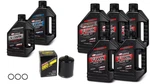 Maxima Synthetic 20W50 3 Hole Oil Change Kit Black Filter Harley M8 2017-2024. Fixed Price $117.99.
