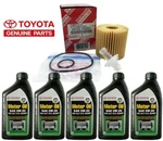Pack Genuine Toyota Synthetic Motor Oil Sae 0W-20 + With Filter 04152-YZZA1. Fixed Price $58.90.