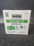 Kirkland Signature 1-QUART 5W-20 Full Synthetic Motor Oil 6 Pack. Fixed Price $34.99.