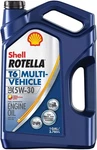 Shell Rotella T6 Full Synthetic Multi-vehicle 5W-30 Diesel Engine Oil Gallon. Fixed Price $143.00.