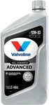 Valvoline Advanced Full Synthetic Sae 10W-30 Motor Oil Qt. Fixed Price $13.86.
