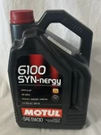 Sealed New Motul 6100 Syn-nergy 5W30, 5L Technosynthese Engine Motor Oil. Fixed Price $59.00.