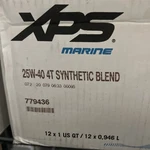 Xps Marine Sae 25W-40 Synthetic Blend, 4T Engine Oil, 12 Qt Case. Fixed Price $120.00.