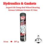 Super Wheel Bearing Grease Red Hi-temp 14OZ. Fixed Price $12.00.