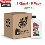 Castrol Gtx Classic 20W-50 Conventional Motor Oil, 1 Quart, Pack Of 6 Bottle. Fixed Price $60.75.