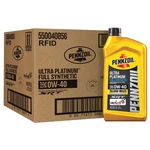 Pennzoil Ultra Platinum Full Synthetic 0W-40 Motor Oil, 1 Quart, Amber/brown. Fixed Price $94.49.