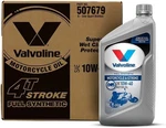 Valvoline 4-STROKE Motorcycle Full Synthetic Sae 10W-40 Qt, Case Of 6. Fixed Price $84.36.