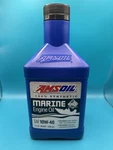 Amsoil Sae 10W-40 100% Synthetic Marine Engine Quart. Fixed Price $37.00.