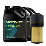 Motivity 15W40 Oil Change Kit Ford 6.0/6.4L Powerstroke 2003-2010 -3 Gallons. Fixed Price $94.99.