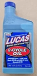 Lucas Oil Semi-synthetic 2-CYCLE High Performance Racing Motor Gallon 1011. Fixed Price $20.00.