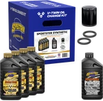 1986-2022 Harley-davidson Xl Synthetic Full Oil Service Kit 20W50. Fixed Price $97.00.