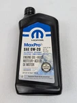 Genuine Oem Mopar 0W-20 Synthetic Blend Engine Oil 1-QT Multipack 68523994AA. Fixed Price $24.78.