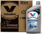Valvoline 4-STROKE Motorcycle Full Synthetic Sae 10W-40 Qt, Case Of 6. Fixed Price $85.06.
