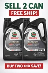 X2-CASTROL Edge High Mileage 0W-20 Advanced Full Synthetic Motor Oil, 5 Quarts. Fixed Price $54.96.