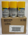 Three Testors Spray Paint Yellow 1214T Enamel 3OZ Rust-oleum Hobby Rustoleum. Fixed Price $18.95.