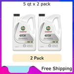 (2 Pack) Castrol Gtx 5W-20 Synthetic Blend Motor Oil, Quarts. Fixed Price $38.99.