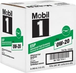 Mobil Esp X2 0W-20 Full Synthetic Motor Oil Case Of 6-1 Quart Bottles 125386. Fixed Price $53.43.