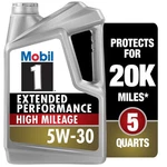 Mobil 1 Extended Performance High Mileage Full Synthtic Motor Oil 5W-30 Quart. Fixed Price $22.89.
