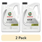 (2 Pack) Castrol Gtx 10W-30 Conventional Motor Oil, 5 Quarts. Fixed Price $37.74.
