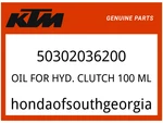 Ktm Oem Part 50302036200 Oil For Hyd. Clutch 100 Ml. Fixed Price $24.59.