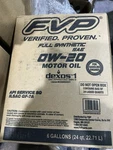 6 Gallon Bag Fvp 0W-20 Full Synthetic Motor Oil Dexos 1 Sae For Gasoline Engines. Fixed Price $119.99.