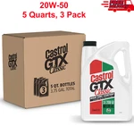 Castrol Gtx Classic 20W-50 Conventional Motor Oil, Quart, Pack Of 3, High Zinc. Fixed Price $155.27.