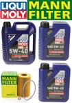 Oil Change Kit Wliquimoly 5W-40+MANN Filter HU925/4X Bmw E36/E39/E46/E83 96-06. Fixed Price $104.98.