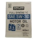 Kirkland Signature 5W-30 Full Synthetic Motor Oil, 5-QUART, 2-PACK. Fixed Price $56.98.