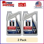 (2 Pack) Mobil 1 High Mileage Full Synthetic Motor Oil 5W-20, Quart. Fixed Price $47.00.