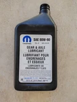 Gear & Axle Lubricant Sae 80W-90 68218041AA. Fixed Price $20.00.