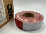 3M 67636 Diamond Grade Conspicuity Marking Roll Red/white Tape (2" X 50 Yard). Fixed Price $79.95.