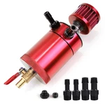 Wenjtp Oil Catch Can Kit With 4 Adapters + Breather Filter Drain Valve Plug 2.... Fixed Price $33.13.