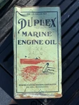 Vintage Duplex Outboard Motor Oil Can 1 Gal Marine Engine - Quaker State Penn. Fixed Price $140.00.