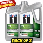 Pack Of 2-MOBIL 1 Esp X2 Full Synthetic Motor Oil 0W-20, 5 Quart. Fixed Price $55.94.