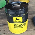 John Deere Hy-gard Transmission Hydraulic Oil Can AR69444 5 Gallon Advertising. Fixed Price $195.00.
