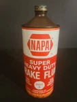 Vintage Empty Brake Fluid Can Part # 35-032 Napa Super Heavy Duty Oz Dot. Fixed Price $17.60.