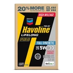 Havoline Lifelong 5W-30 Full Synthetic Motor Oil 6QT Multi-pack. Fixed Price $51.00.