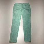 Bullhead Denim Jeans Womens Sz W25* Light Green Floral Print Curvy Ankle Skinny. Fixed Price $12.99.