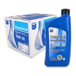 Case Of 12 Chevron Supreme Motor Oil Sae 10W-30 Aceite Gasolina 1QT Each. Fixed Price $95.99.