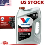 Valvoline Synthetic High Mileage With Maxlife Technology Motor Oil Sae 10W-30. Fixed Price $37.99.
