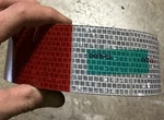 3M 67636 Diamond Grade Conspicuity Marking Roll Red/white Tape (2" X 150 Yard). Fixed Price $75.00.