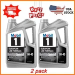 2 Pack Mobil 1 Fs European Car Formula Full Synthetic Motor Oil 5W-40, Quart. Fixed Price $48.94.