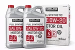 Kirkland Signature 0W-20 Full Synthetic Motor Oil 5-QUART, 2-PACK. Fixed Price $44.99.