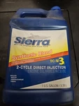 Sierra 18-9530-3 Direct Injection 2-CYCLE Engine Oil TC-W3 Gallon R1S6. Fixed Price $40.00.
